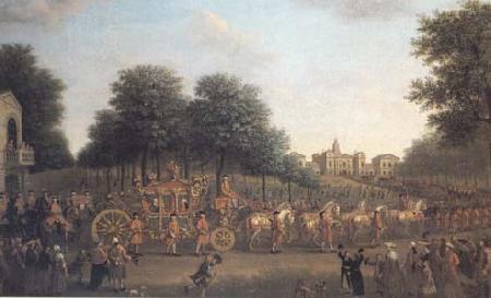 John Wootton George III's Procession to the Houses of Parliament (mk25) France oil painting art